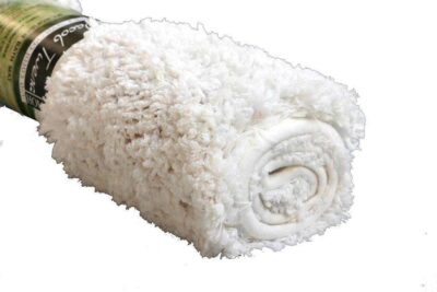 שטיח אמבט שאגי לבן צח
