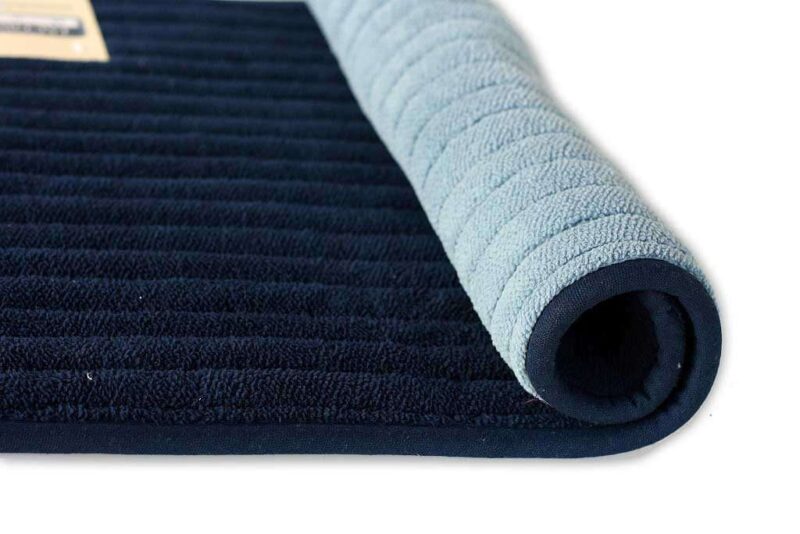 שטיח אמבט דו צדדי כחול