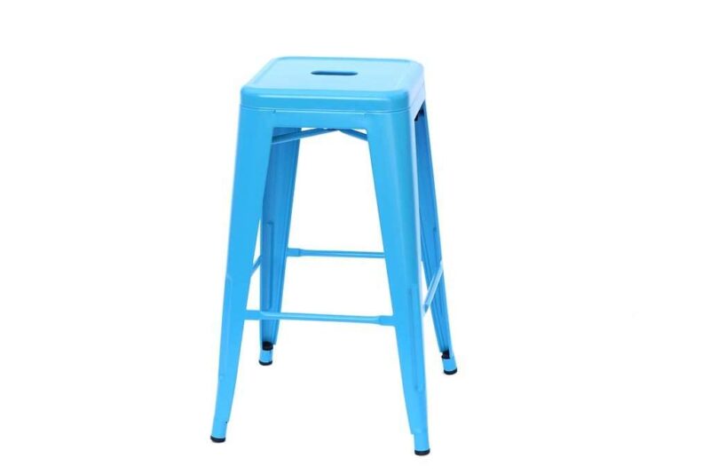 כסא בר בצבע כחול