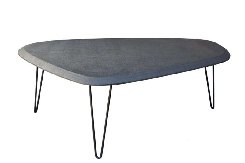 שולחן בטון שחור לסלון