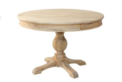 שולחן עץ עגול נפתח
