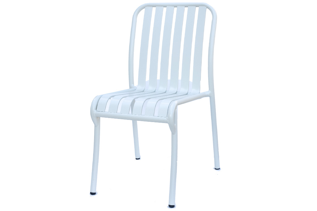 כסאות אלומיניום לבן
