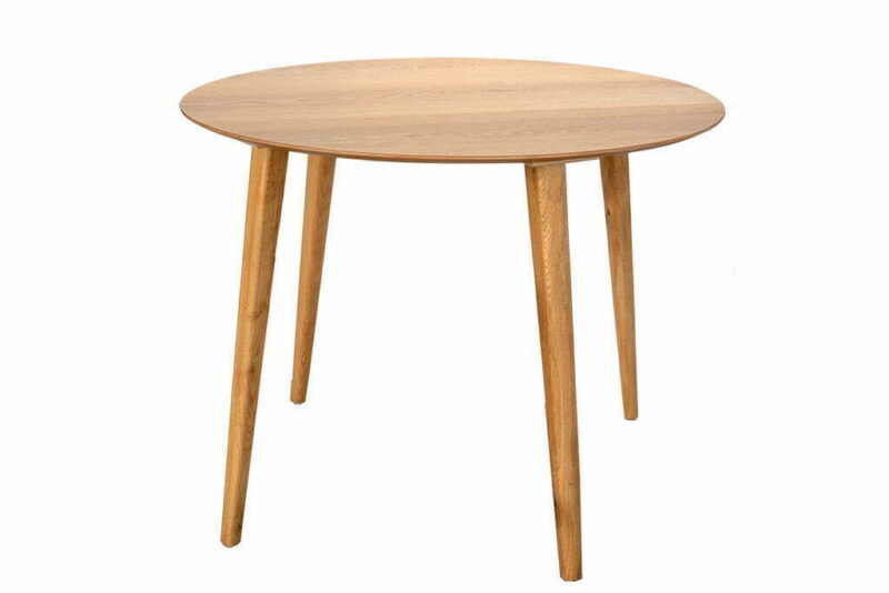 שולחן אוכל עגול מעץ